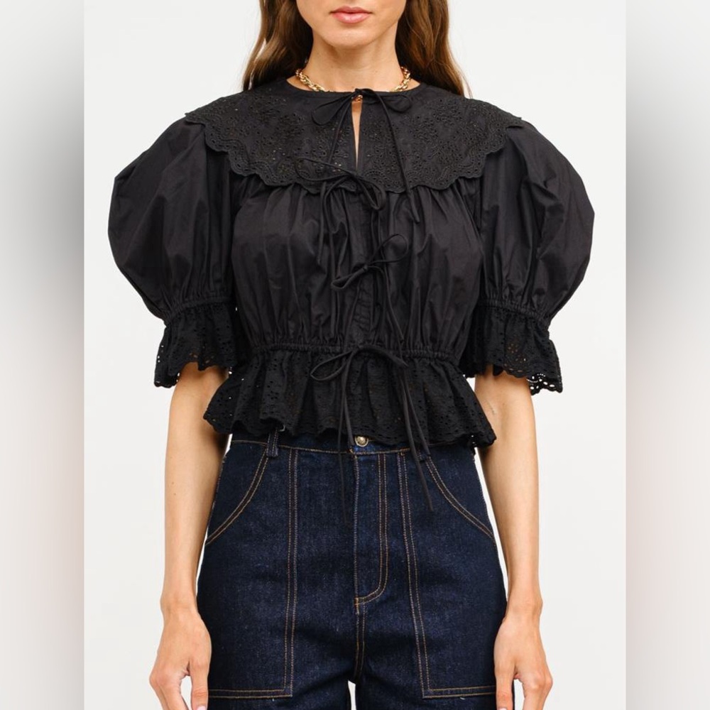 Sofie the Label Emi Blouse in Black size M